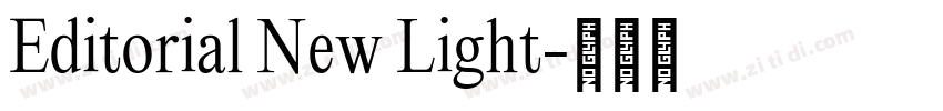 Editorial New Light字体转换